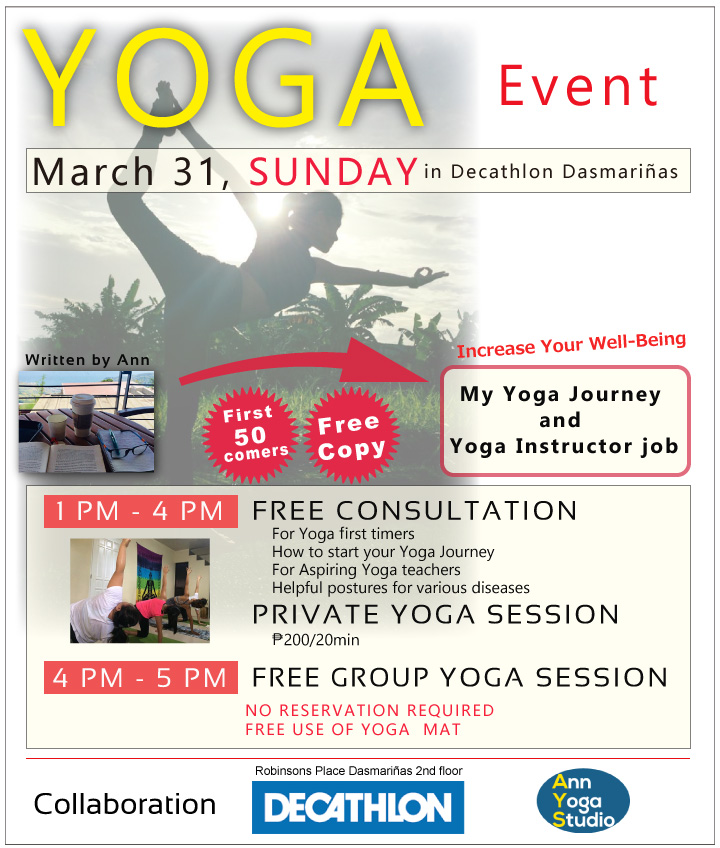 YOGA EVENT at DECATHLON ROBINSONS PLACE DASMARINAS | Ann Yoga Studio