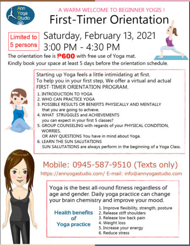 FIRST-TIMER ORIENTATION on February 19