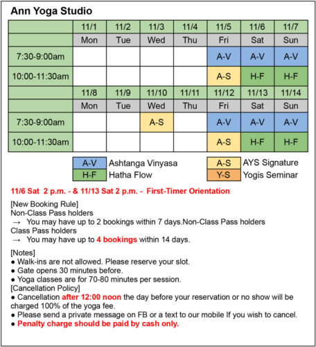 AYS-Schedule