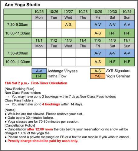 AYS-Schedule