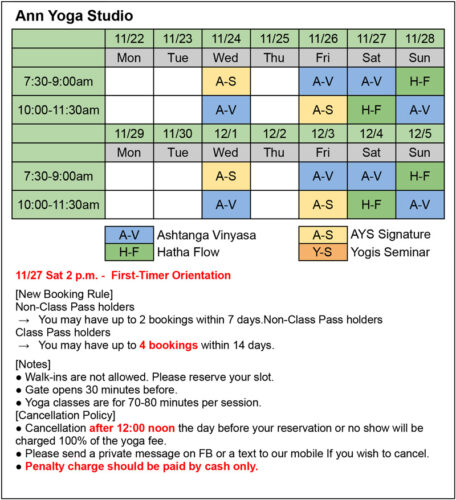 AYS-Schedule